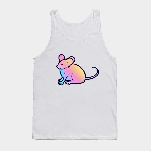 Mouse Pastel shades Shadow Silhouette Anime Style Collection No. 395 Tank Top by cornelliusy